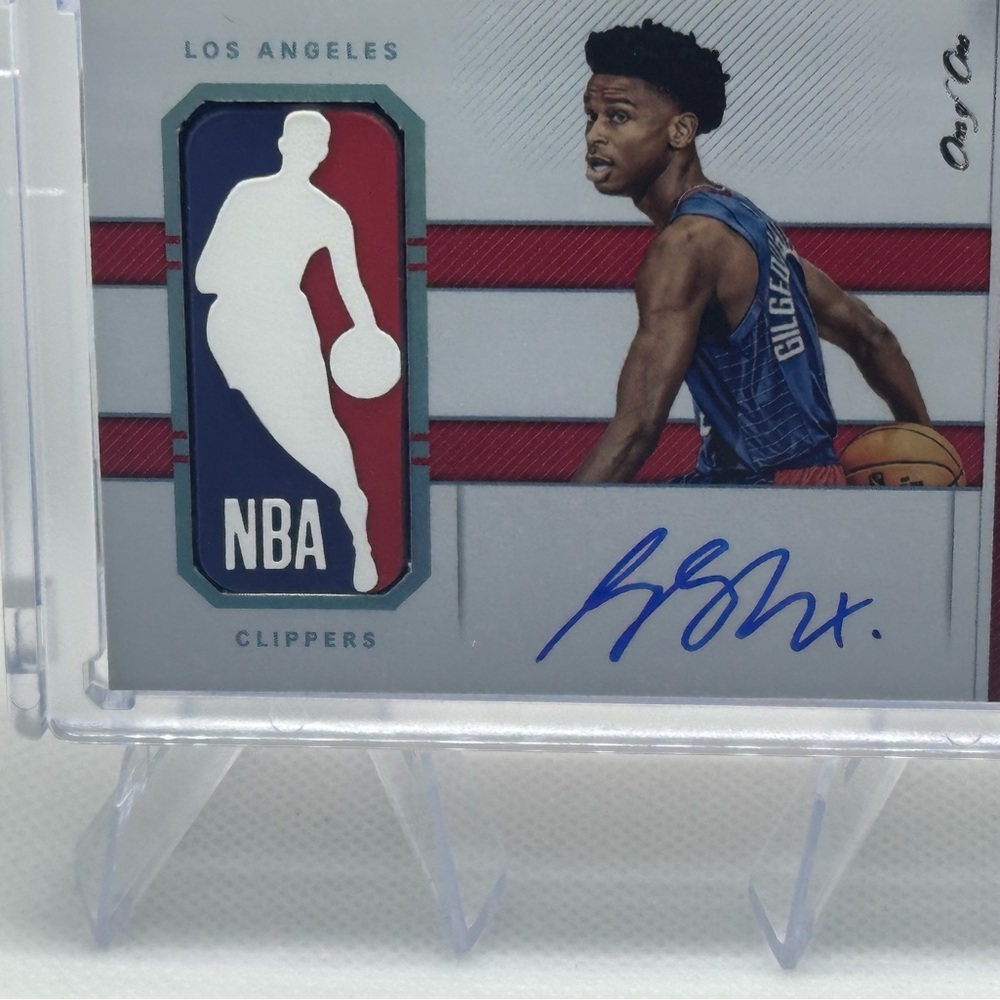 2018 Shai Gilgeous Alexander game autographed rookie  1/1. Custom Card